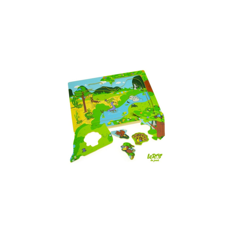 Puzzle Safari en Bois multicouches