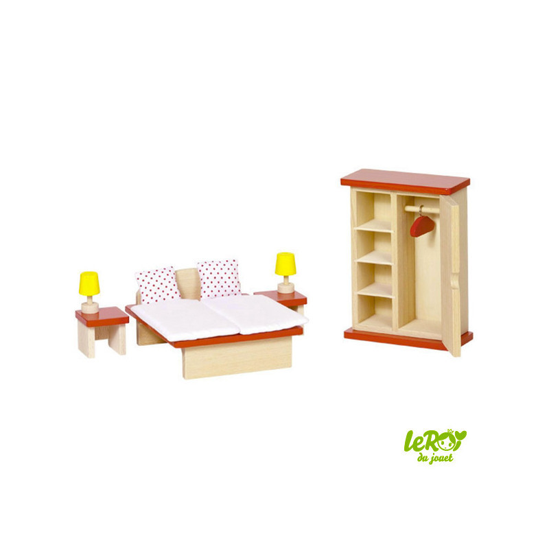 Chambre pour poupée en bois Chambre pour poupée en bois
