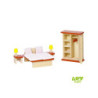 Chambre pour poupée en bois