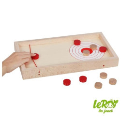 Jeu de Palets, Super Puck,  2 en 1 en Bois